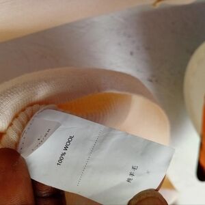 Cream Ribbed Knit Women's Sweater 100% Non Itchy Soft Wool